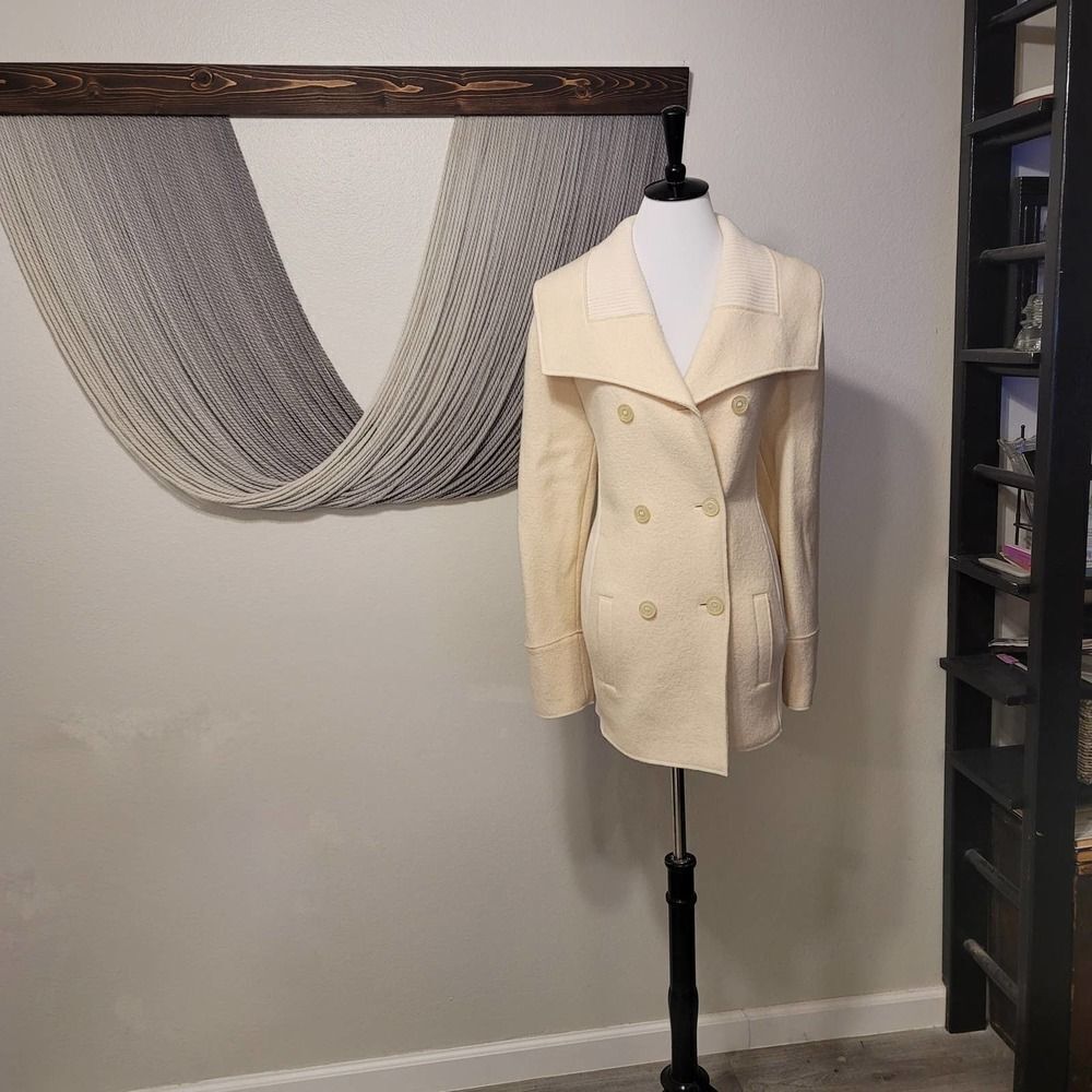Lucia Wool Double Breasted Coat Sz 14